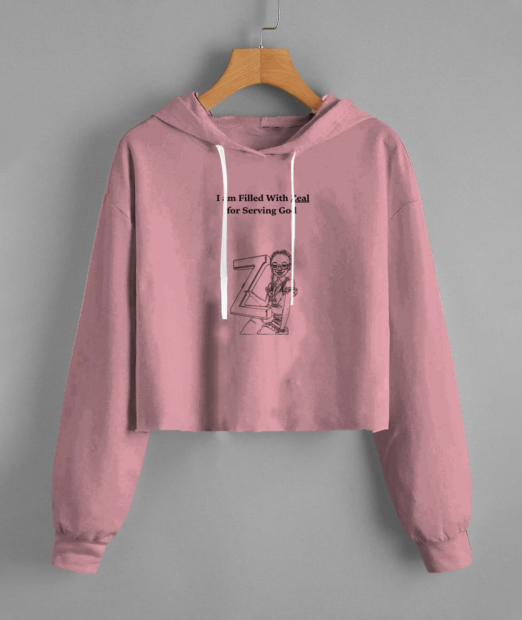 Lady'S Fleece Cropped Hoodie | Lane Seven LS12000