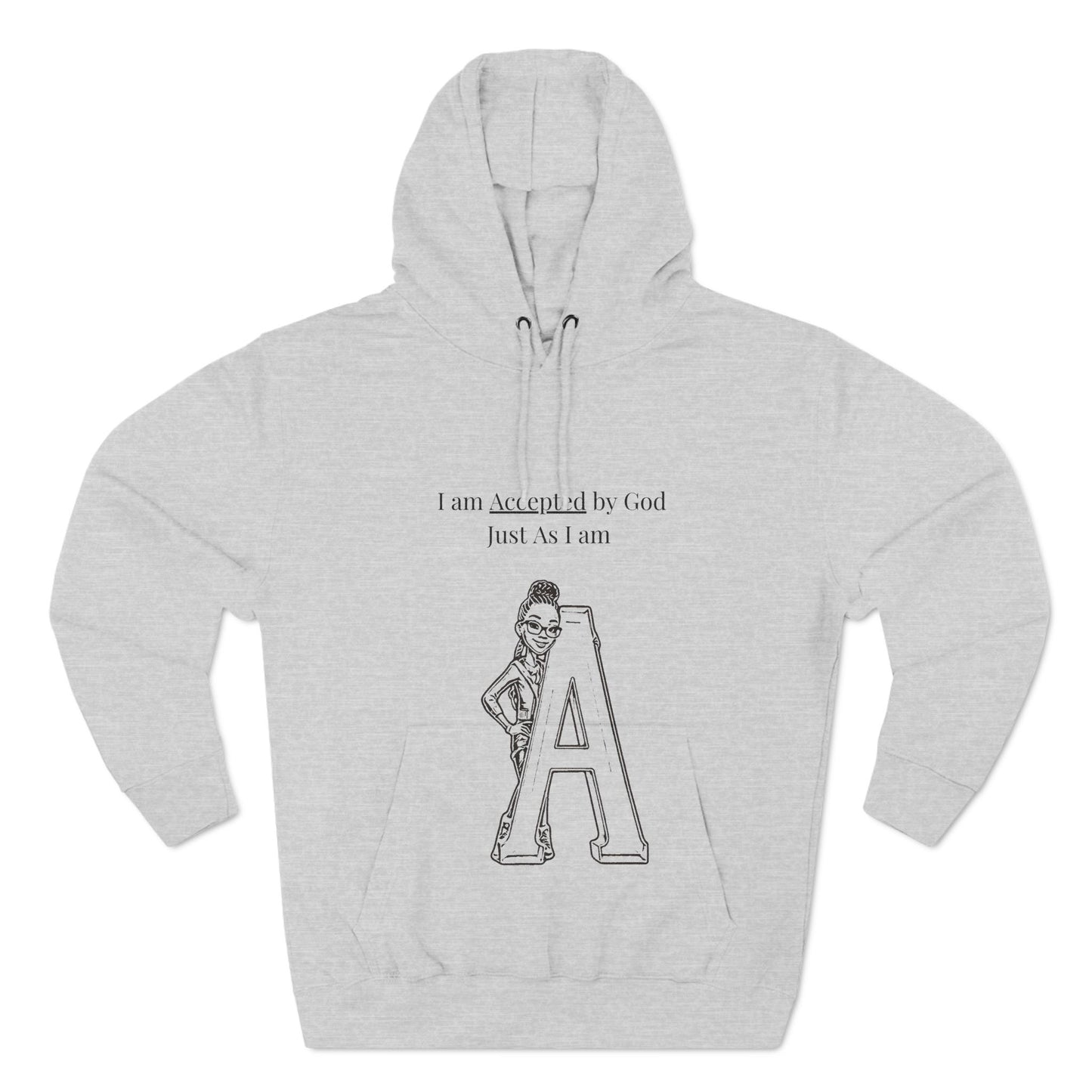 Three-Panel Fleece Hoodie