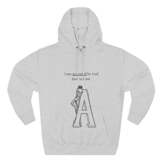 Three-Panel Fleece Hoodie