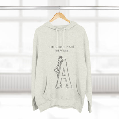 Three-Panel Fleece Hoodie