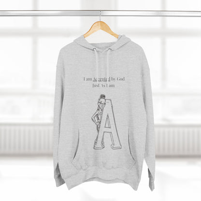 Three-Panel Fleece Hoodie
