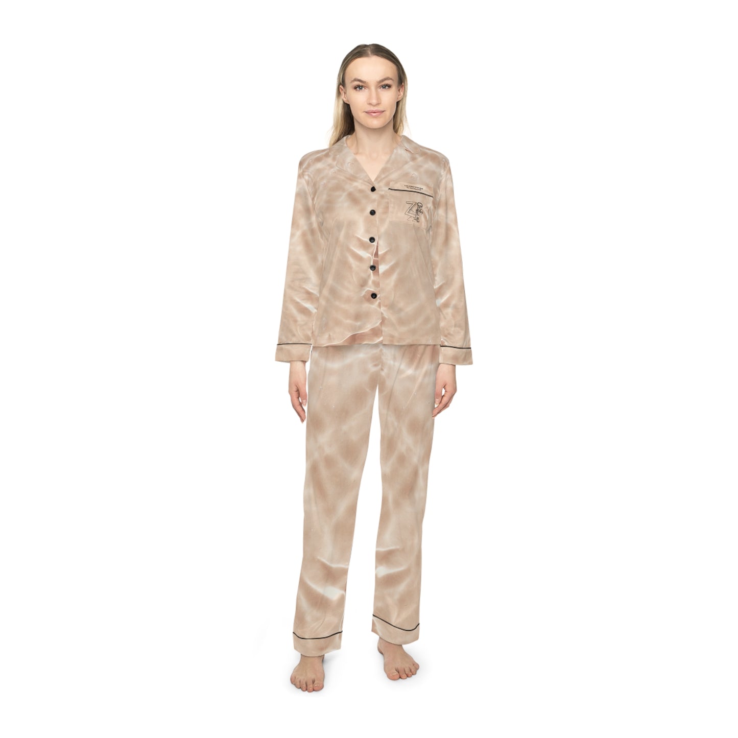 Morning Grace Satin Pyjama Set.