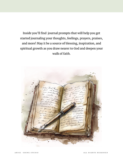 PRAYER JOURNAL WITH PROMPTS DIGITAL DOWNLOADS