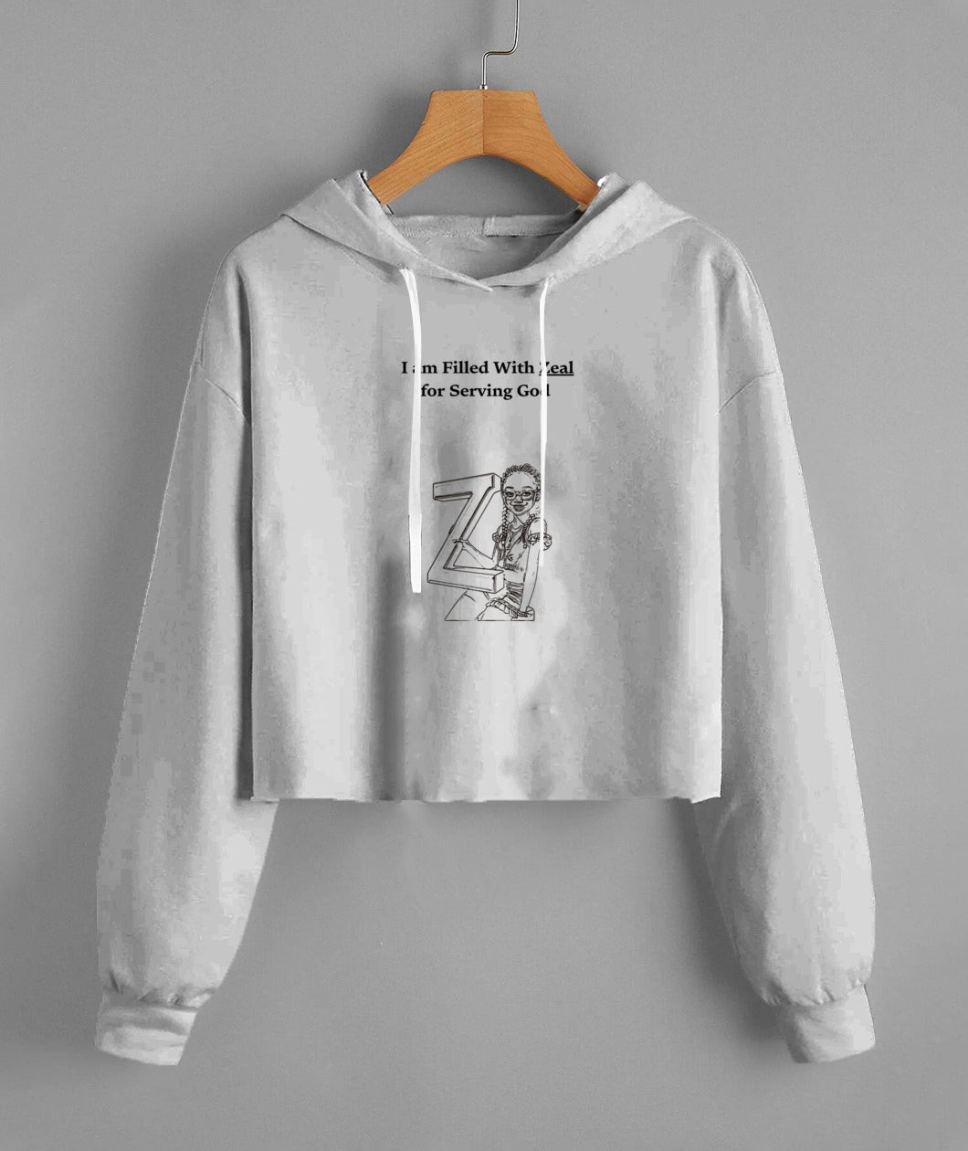 Lady'S Fleece Cropped Hoodie | Lane Seven LS12000