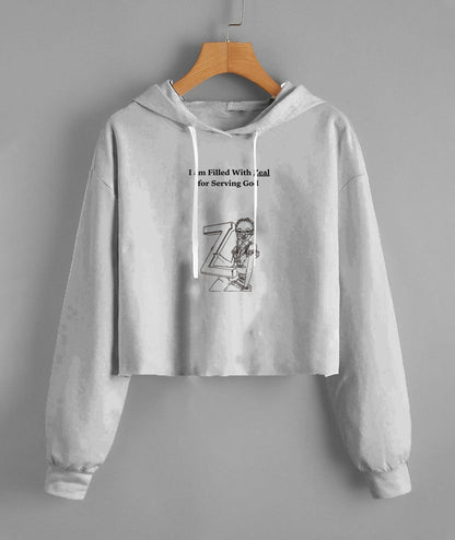 Lady'S Fleece Cropped Hoodie | Lane Seven LS12000