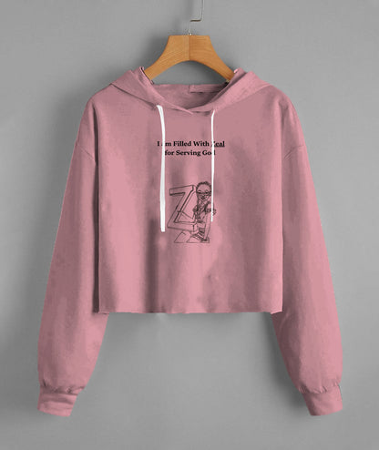 Lady'S Fleece Cropped Hoodie | Lane Seven LS12000