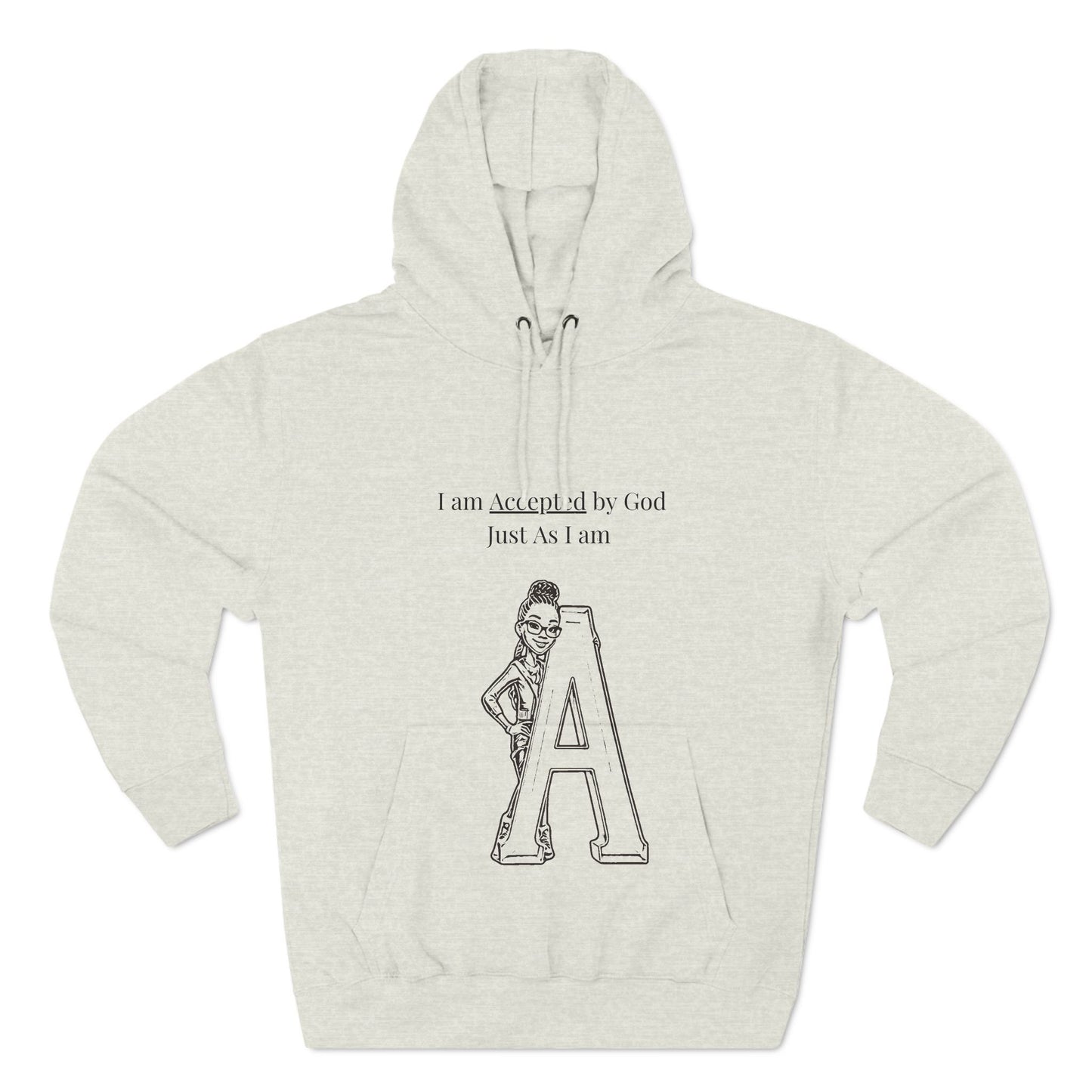 Three-Panel Fleece Hoodie