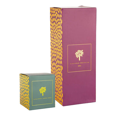 Sandalwood & Jasmine Scented Jar Candle with Glass Holder