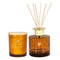 Sandalwood & Jasmine Scented Jar Candle with Glass Holder