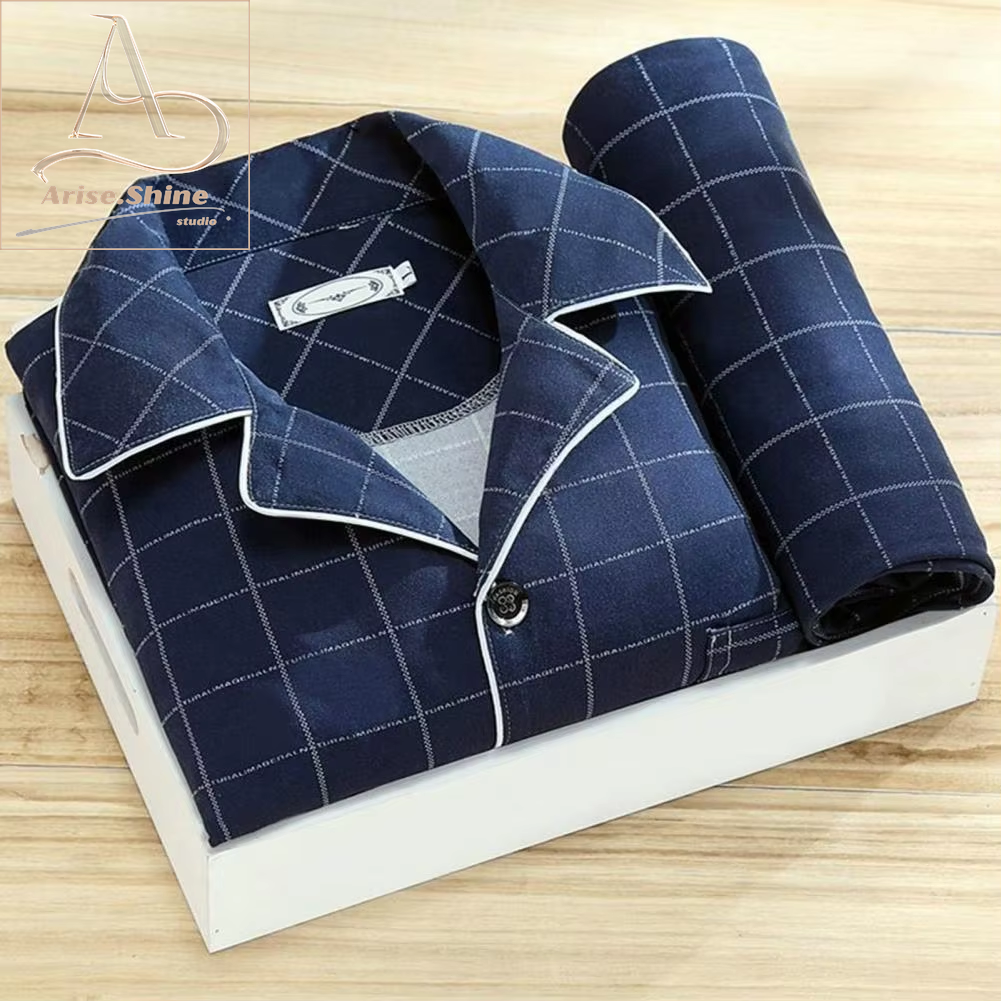 Men Fall Winter Pajamas Set 