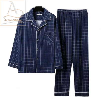 Men Fall Winter Pajamas Set 
