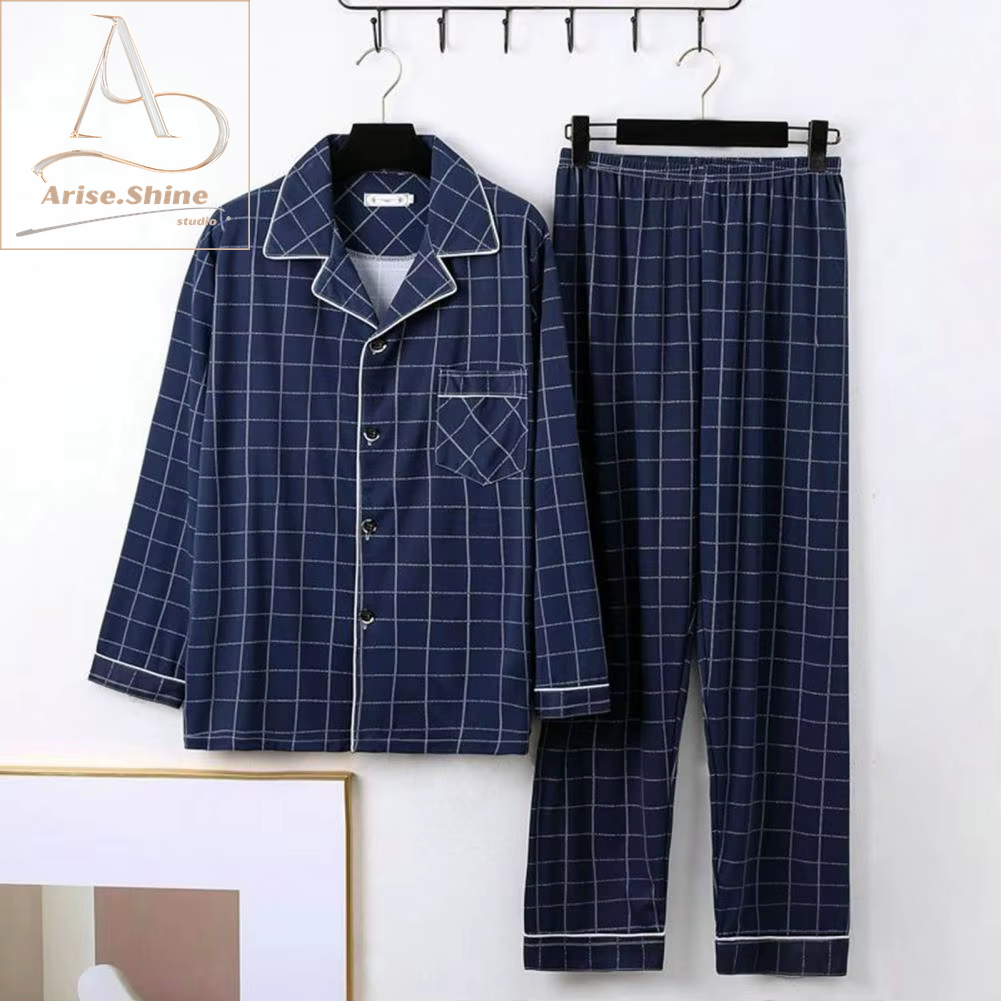 Men Fall Winter Pajamas Set 